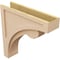 Ekena Millwork 6"W x 24"D x 24"H Thin Viola Rough Cedar Woodgrain TimberThane Corbel, Primed Tan CORUR06X24X24VIORCPR - alternate 3